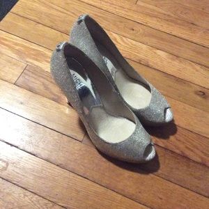 Silver Stiletto heels